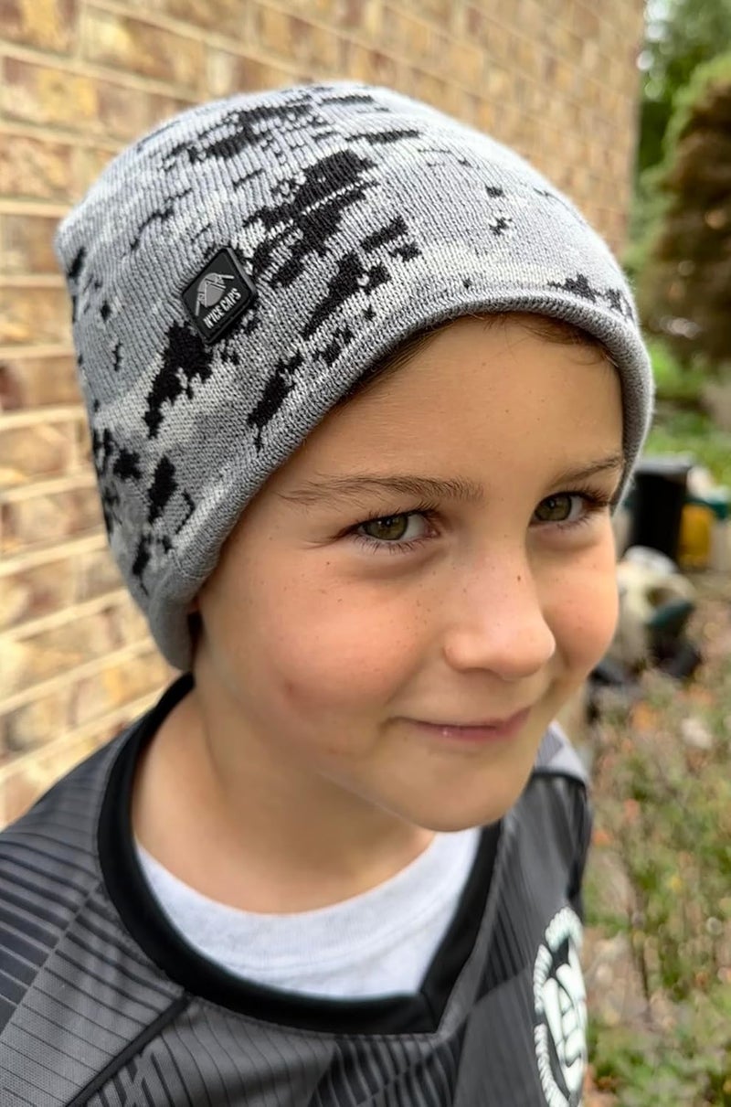 N'Ice Caps Kids Beanie Hats 2-Pack Double Layered Knit Winter Warm Boys Girls - Image 2